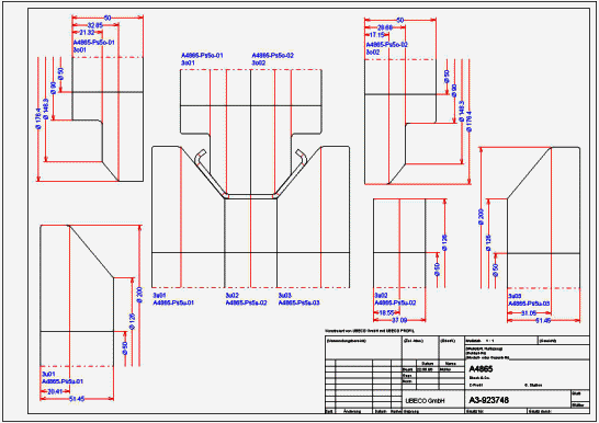 Rollenaufbauplan