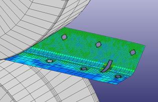 Simulating holes/cut-outs